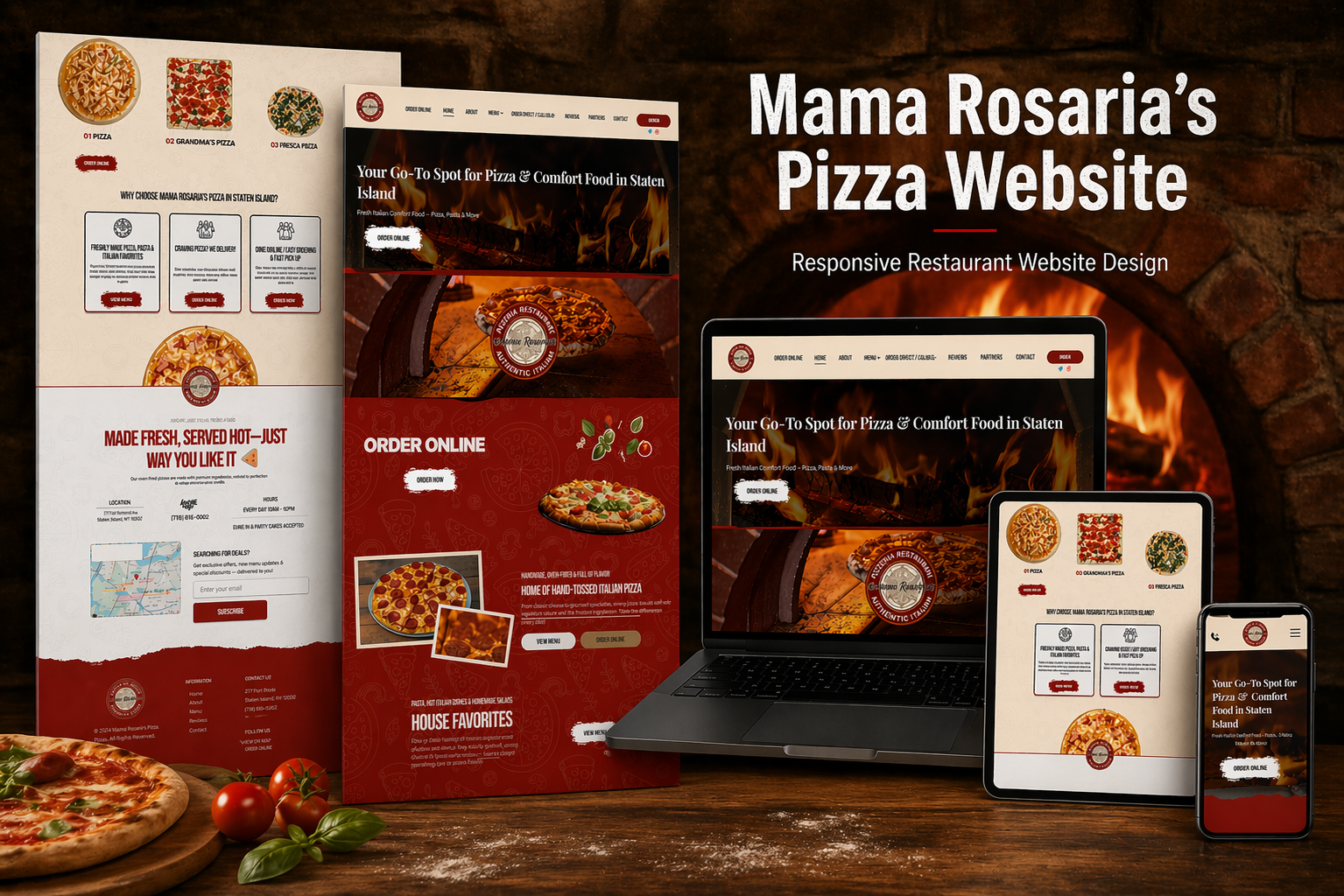 Mama Rosaria website homepage